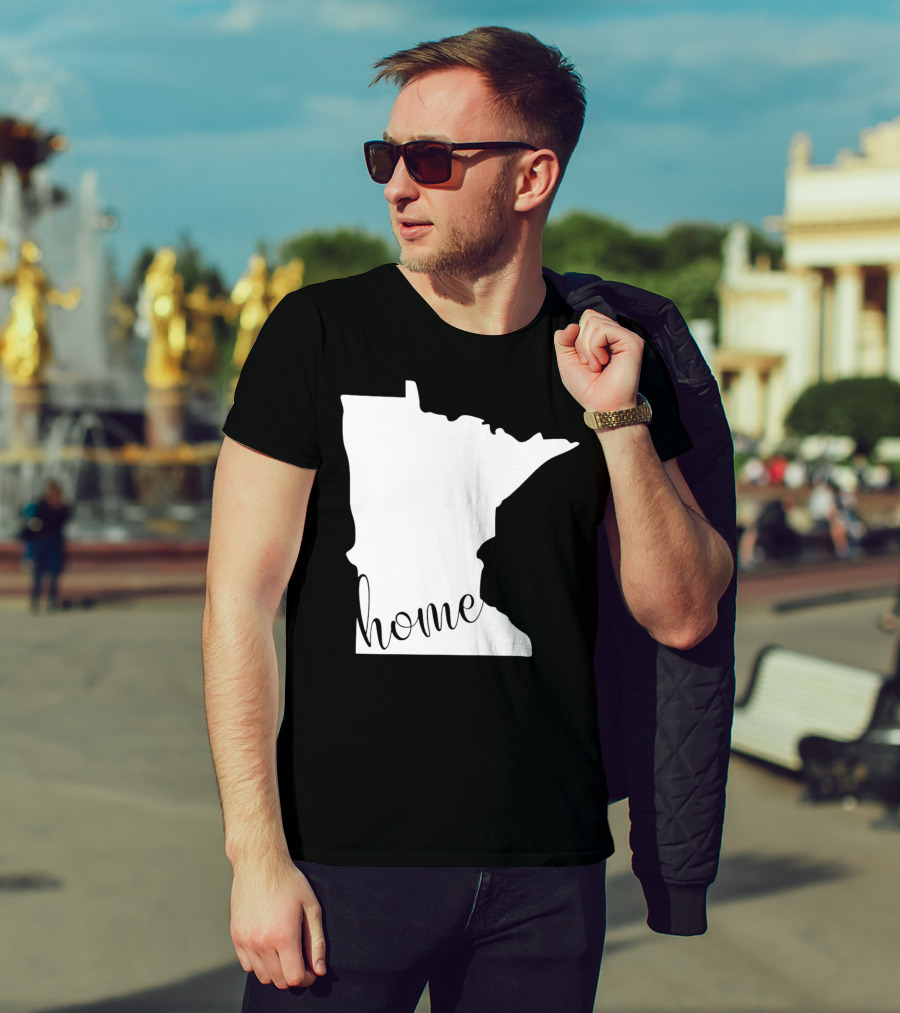 Minnesota Home State Map T-Shirt