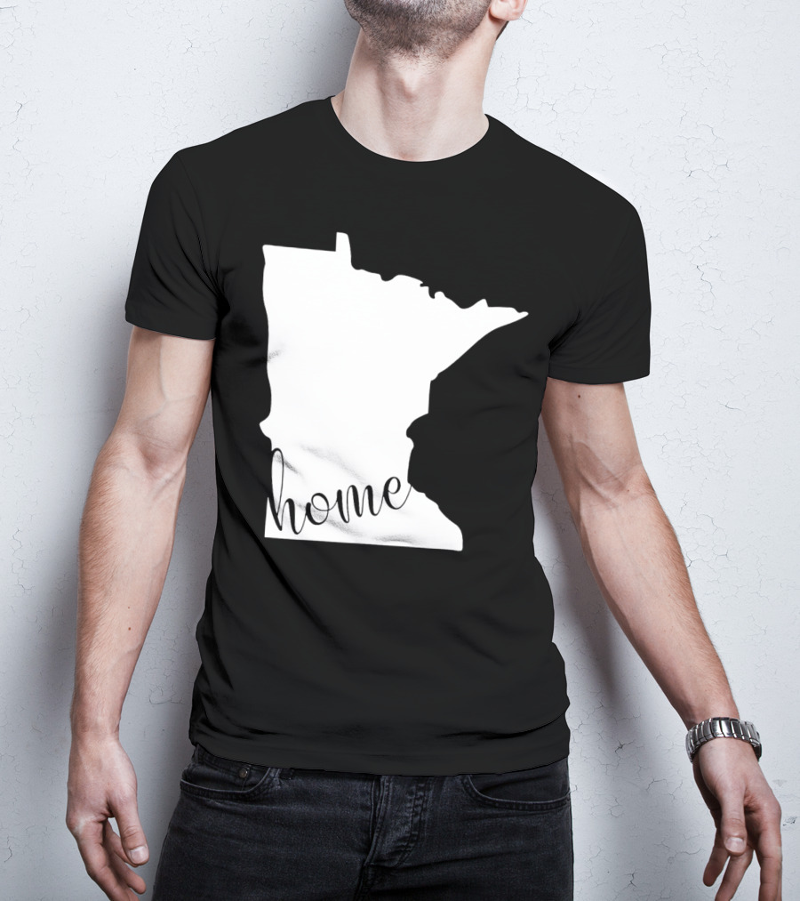 Minnesota Home State Map T-Shirt