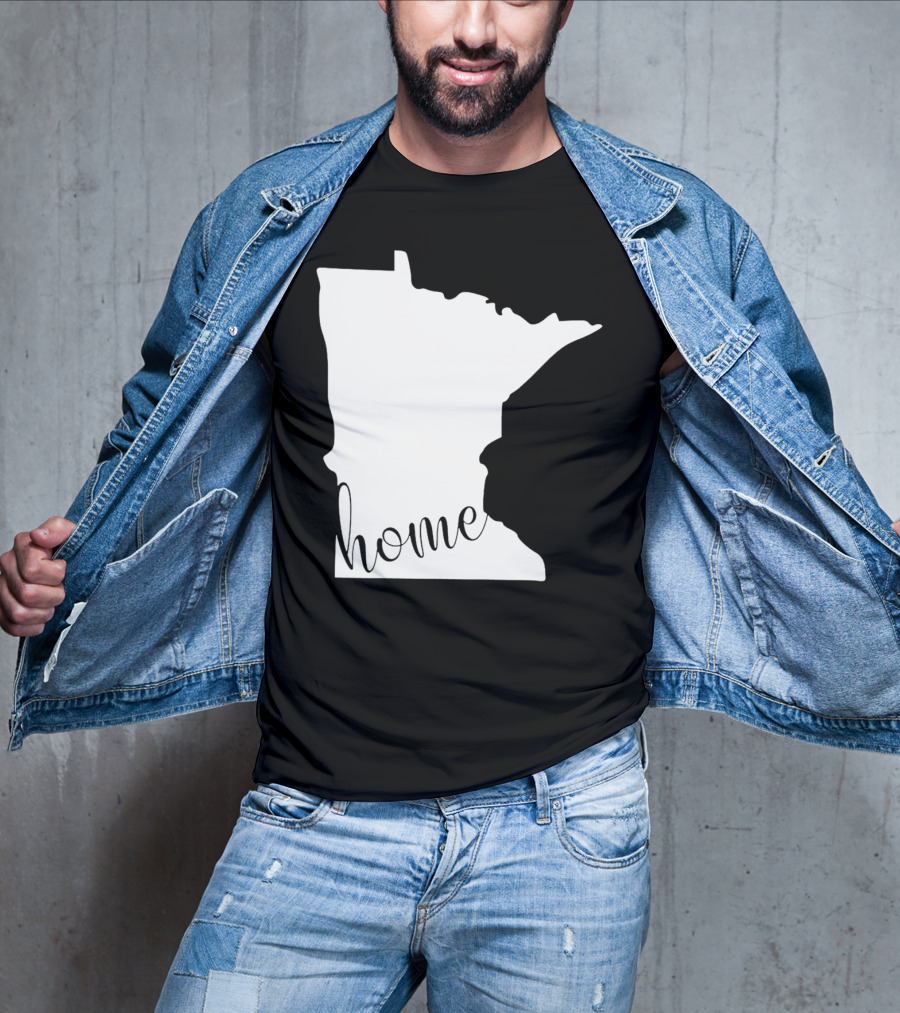 Minnesota Home State Map T-Shirt
