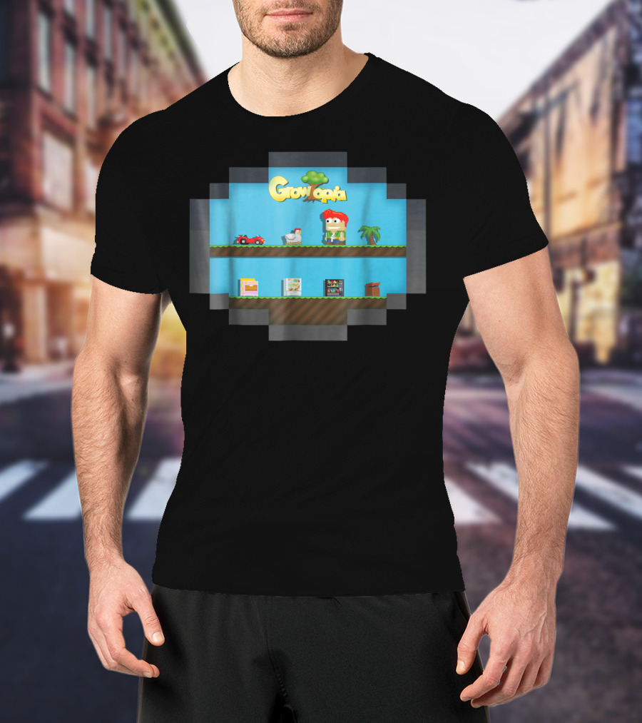 Growtopia Merchandise Into The Game Pixel Art Character And Icons T-Shirt