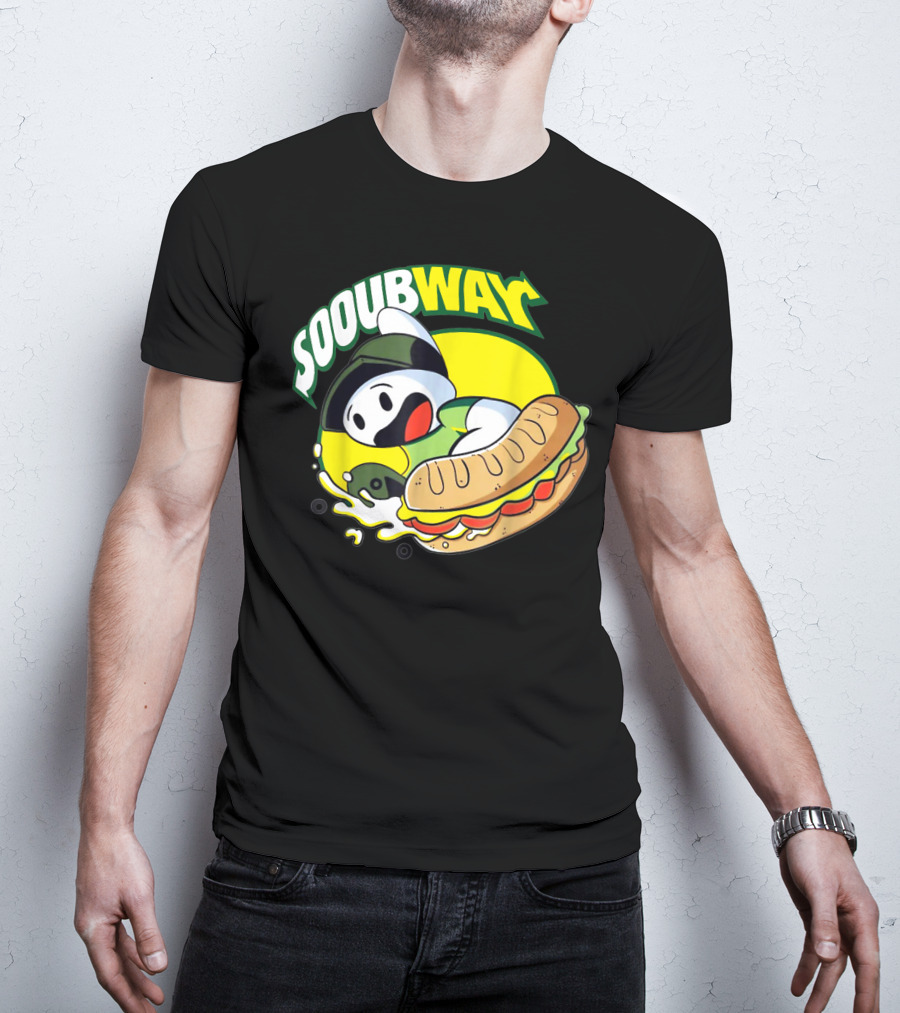 SOOUBWAY Funny Odd Ghost Sandwich Burst T-Shirt