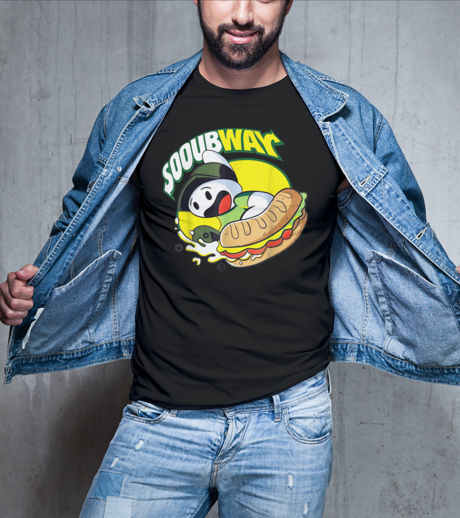 SOOUBWAY Funny Odd Ghost Sandwich Burst T-Shirt
