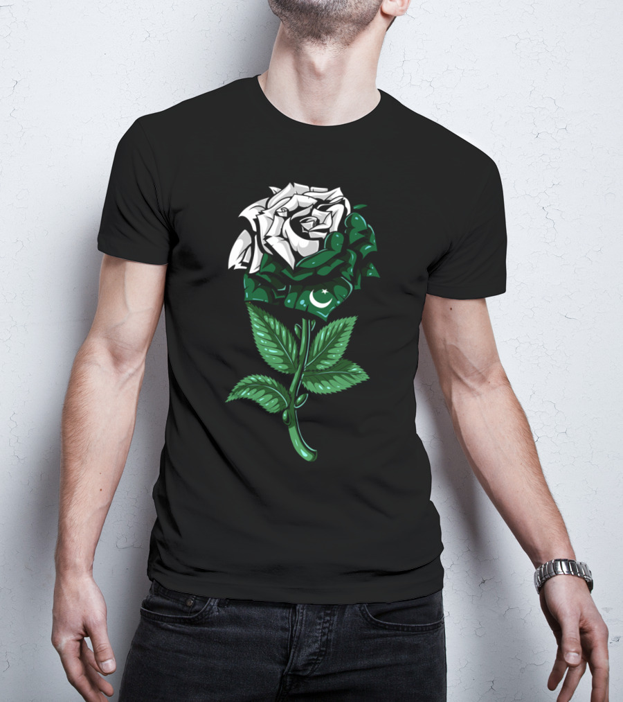 Pakistan Flag Rose T-Shirt