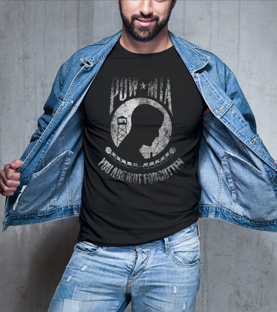POW MIA You Are Not Forgotten Prisoner Of War Flag T-Shirt
