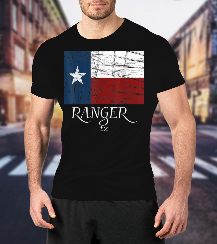 Ranger TX Texas Flag State City T-Shirt
