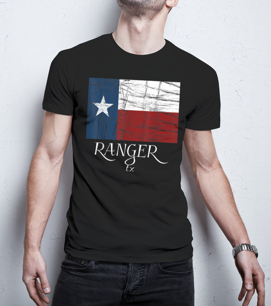 Ranger TX Texas Flag State City T-Shirt