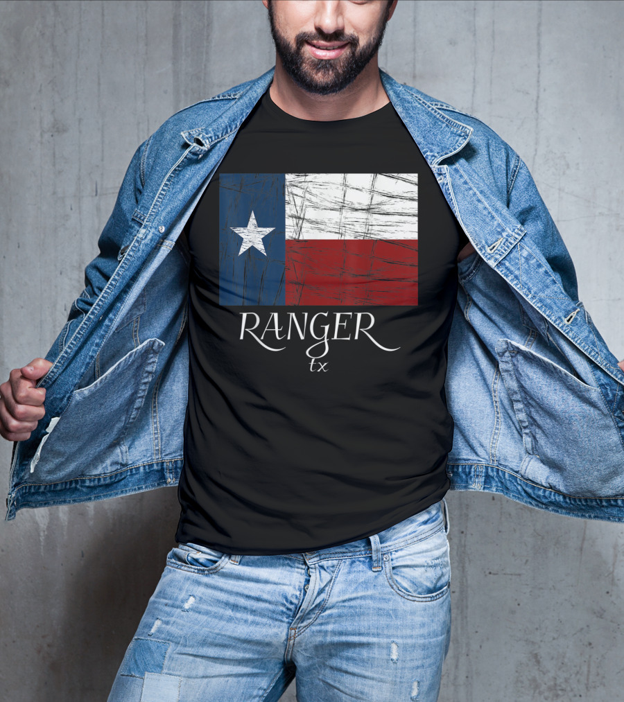 Ranger TX Texas Flag State City T-Shirt