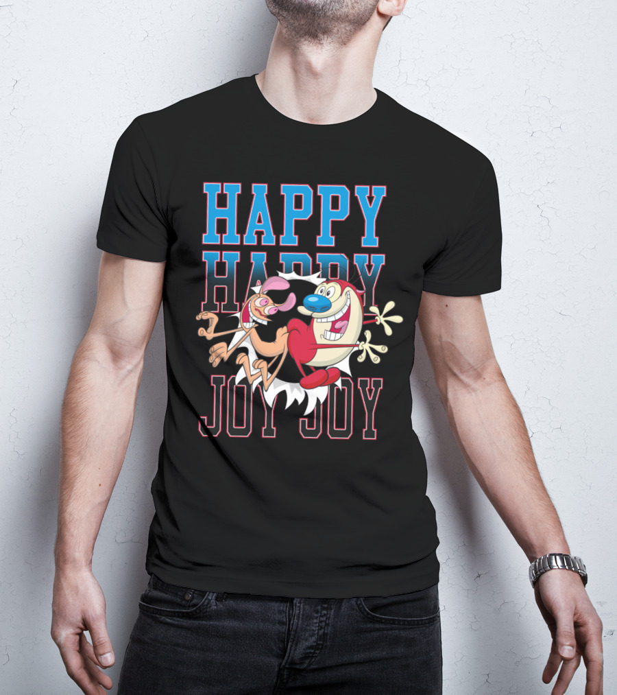 Ren And Stimpy Happy Happy Joy Joy T-Shirt