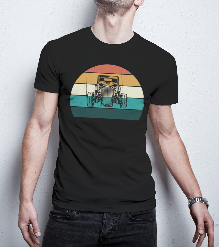 Vintage Retro Hotrod Car Classic Muscle Auto T-Shirt