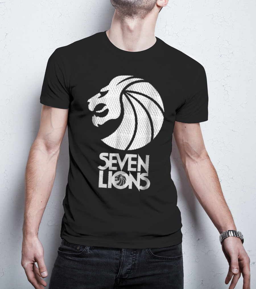 Seven Lions Iconic Logo Lion Head T-Shirt