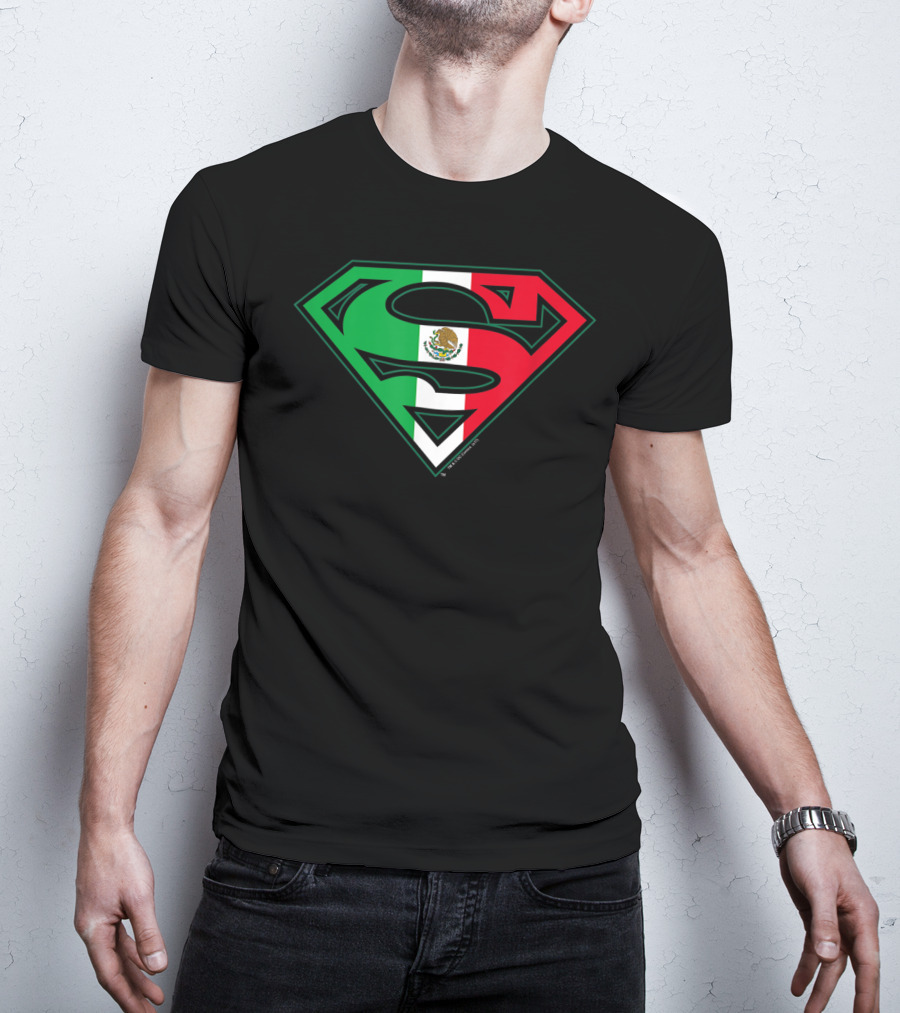 Superman Mexican Flag Emblem T-Shirt