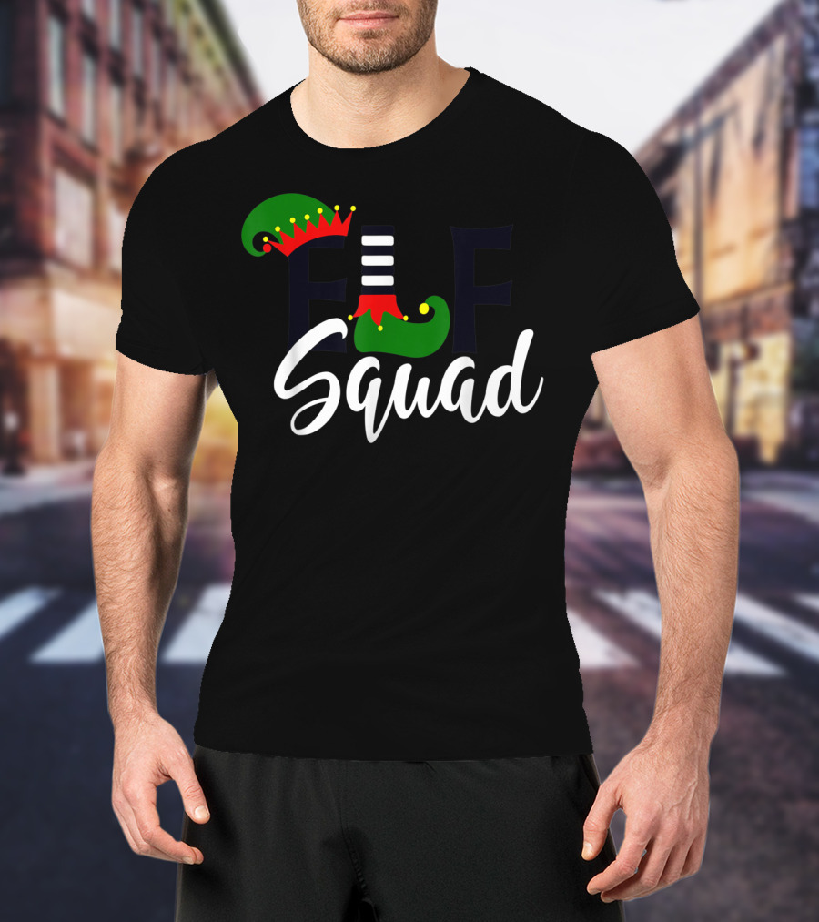 Teachers Elf Squad Christmas Holiday Team Fun T-Shirt
