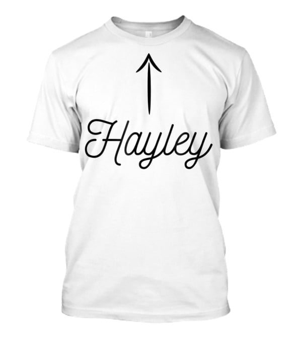 Hayley Arrow Up Text T-Shirt
