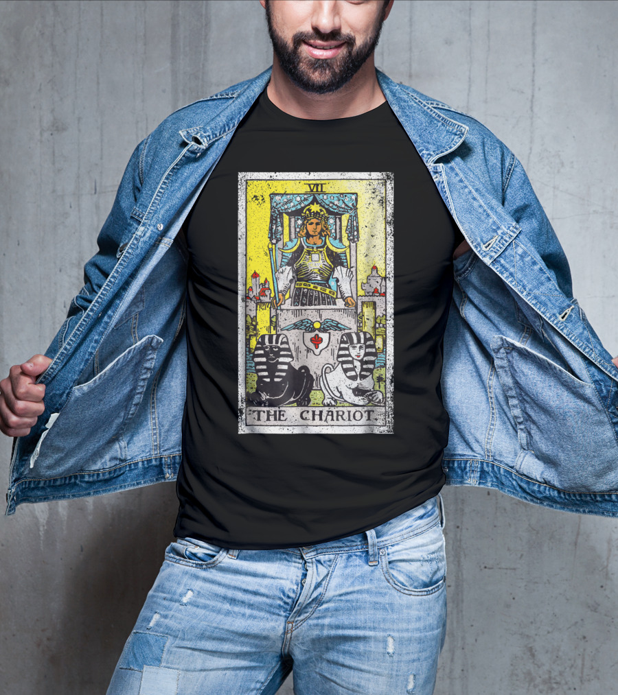 VII The Chariot Tarot Card T-Shirt