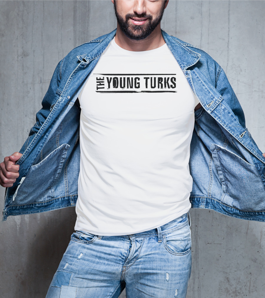 The Young Turks Black Text Bold Block T-Shirt