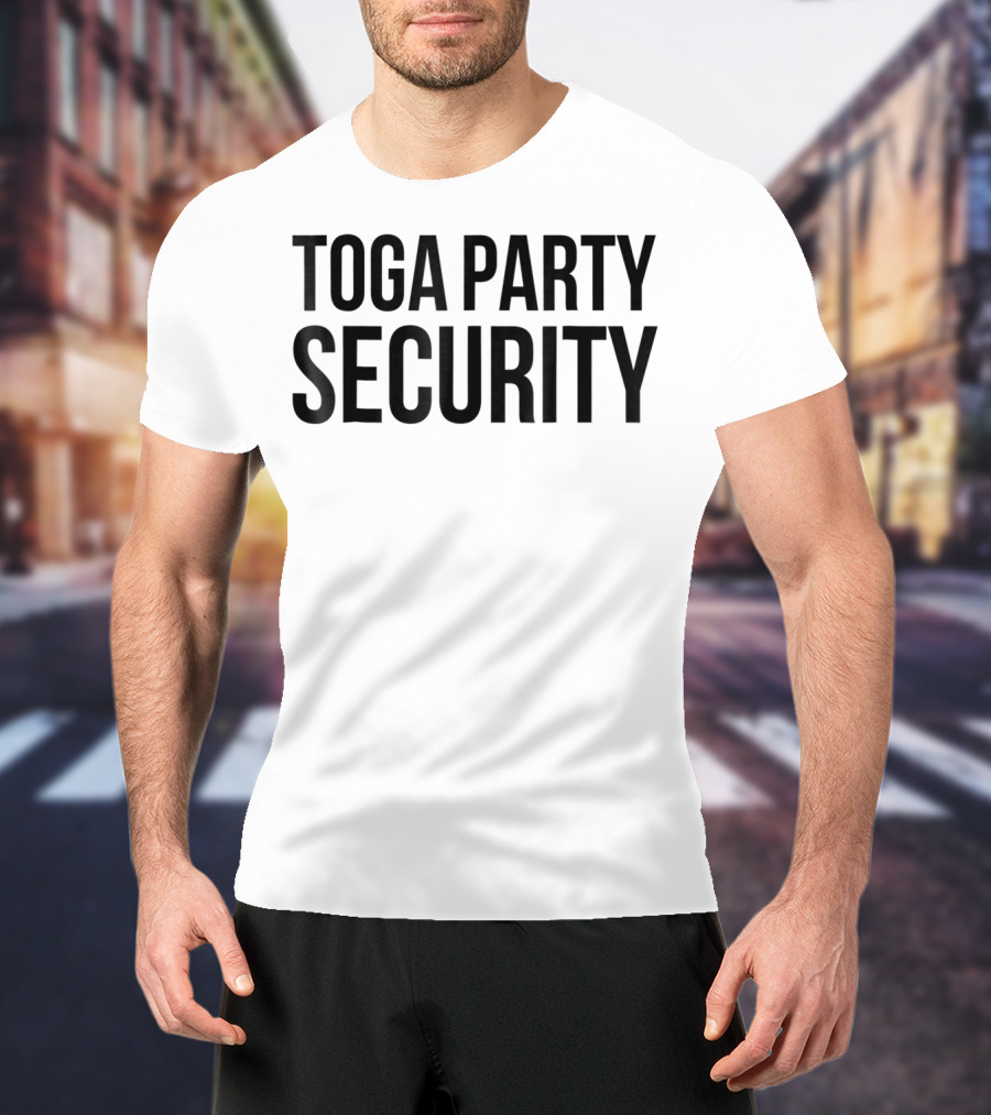 Toga Party Security College Halloween Party T-Shirt