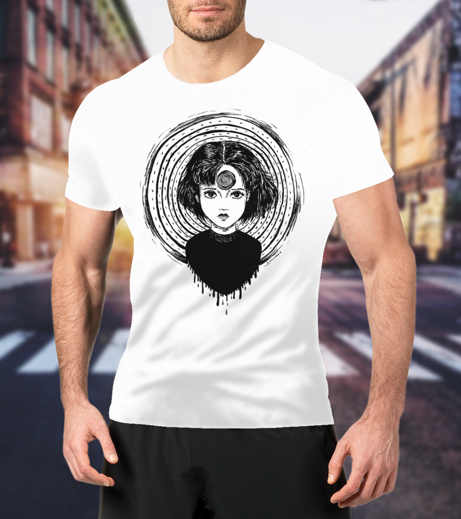 Uzumaki Junji Ito Horror Manga Spiral Hypnosis Anime T-Shirt