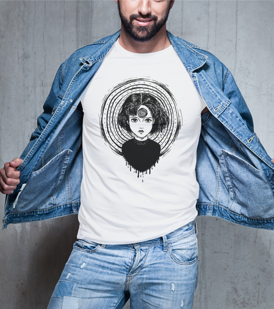 Uzumaki Junji Ito Horror Manga Spiral Hypnosis Anime T-Shirt