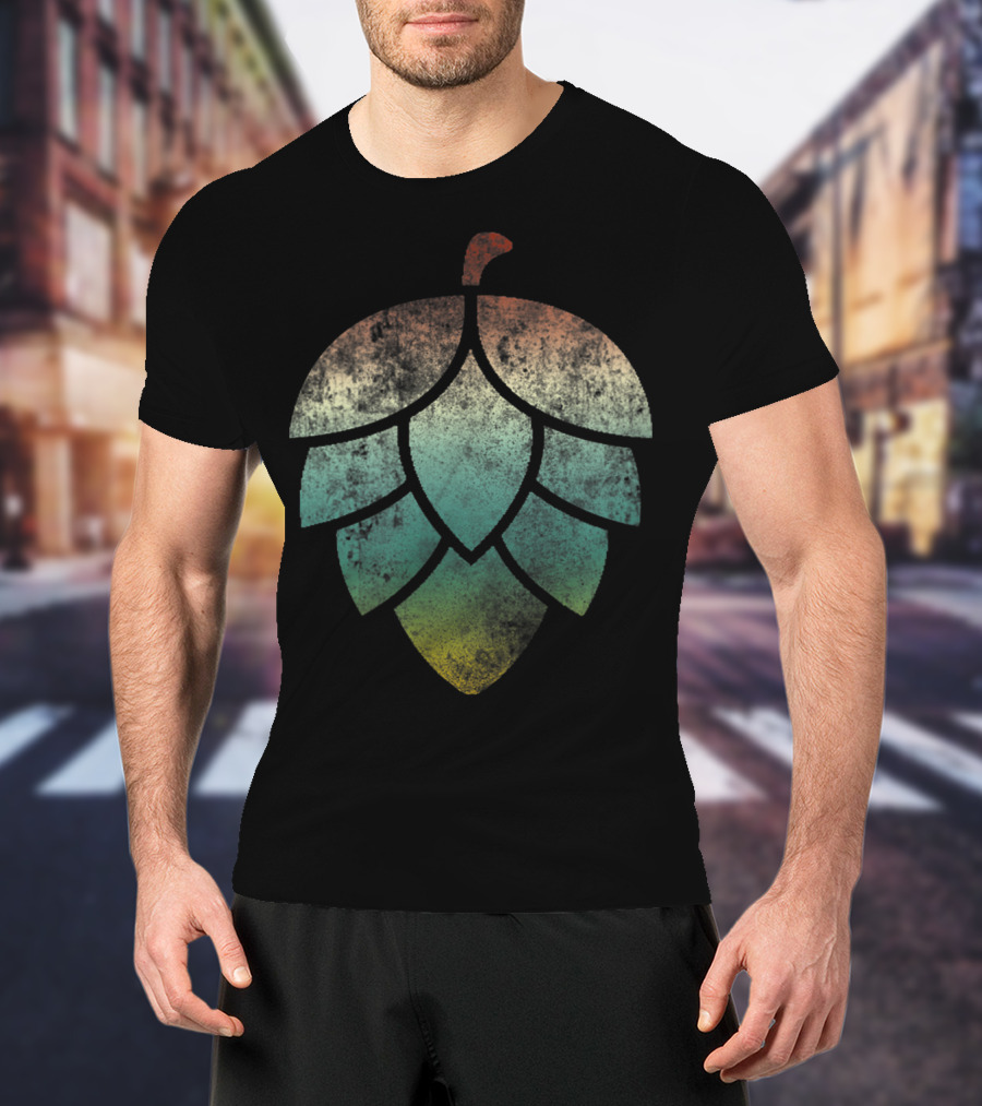 Vintage Hop Leaf For Home Brewers And Lovers Of Hoppy Beer T-Shirt