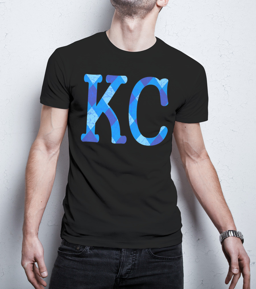 Vintage Royal Blue KC Kansas City Fan Gear T-Shirt