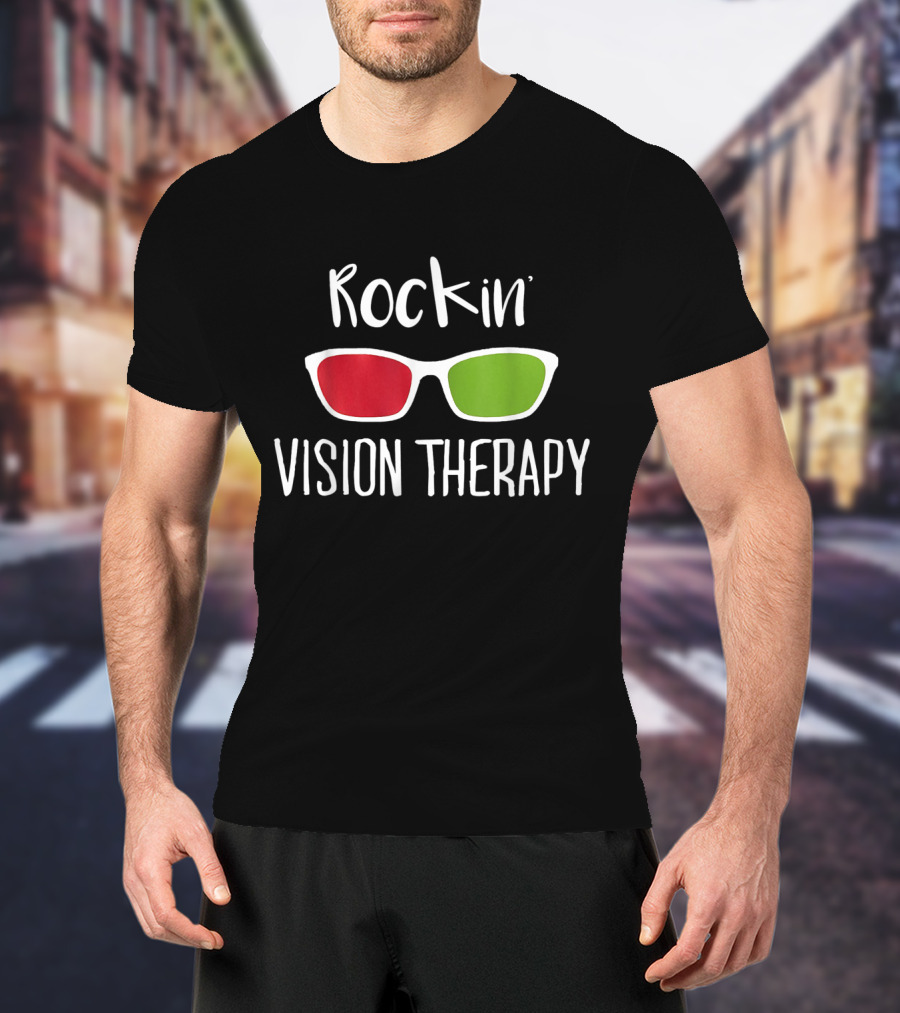Rockin' Vision Therapy Red Green Awareness Support T-Shirt