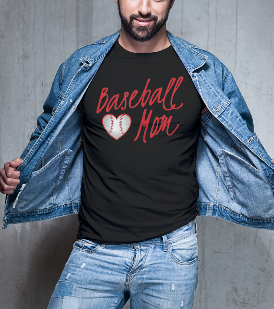 Baseball Mom Heartball T-Shirt
