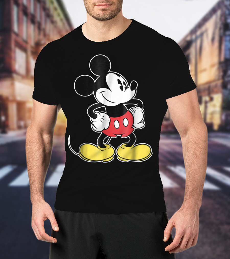 Disney Classic Mickey Mouse Iconic Red Shorts And Yellow Shoes T-Shirt