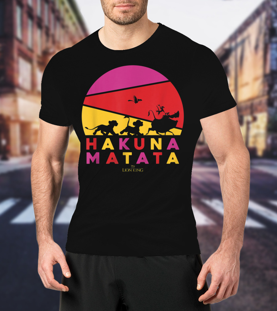 Hakuna Matata Disney Lion King Sunset T-Shirt