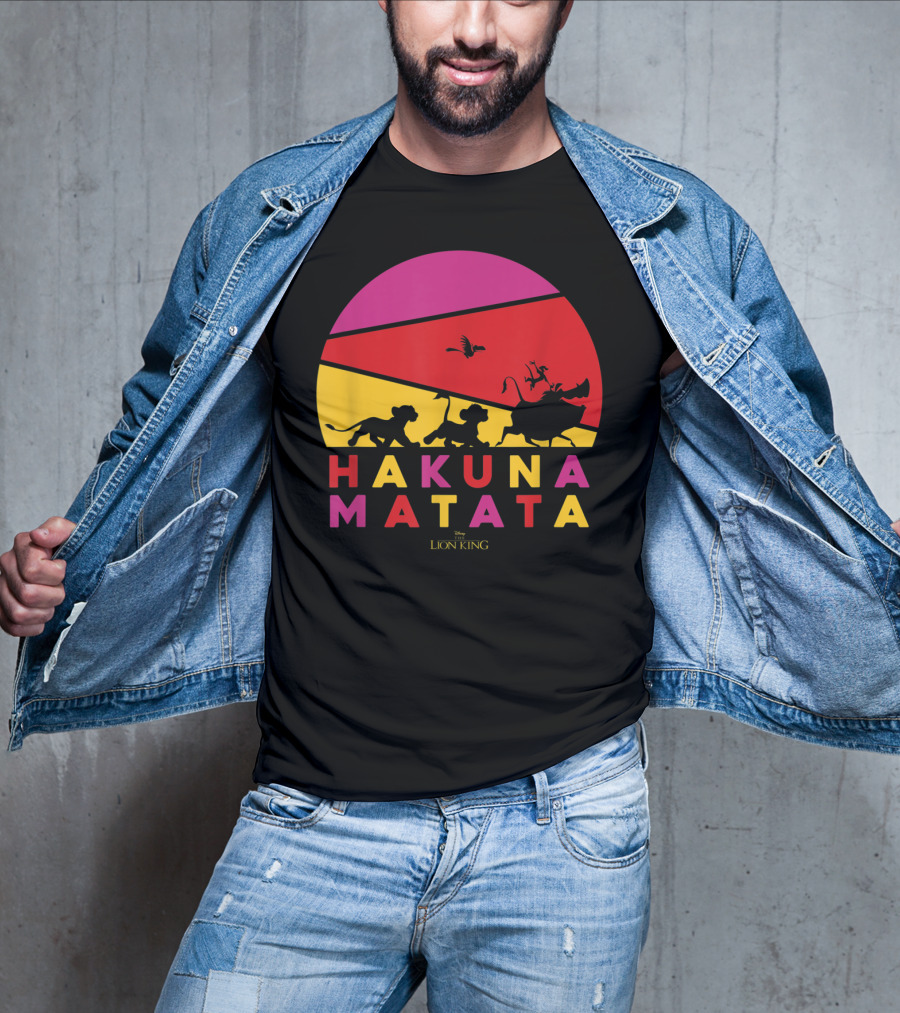 Hakuna Matata Disney Lion King Sunset T-Shirt
