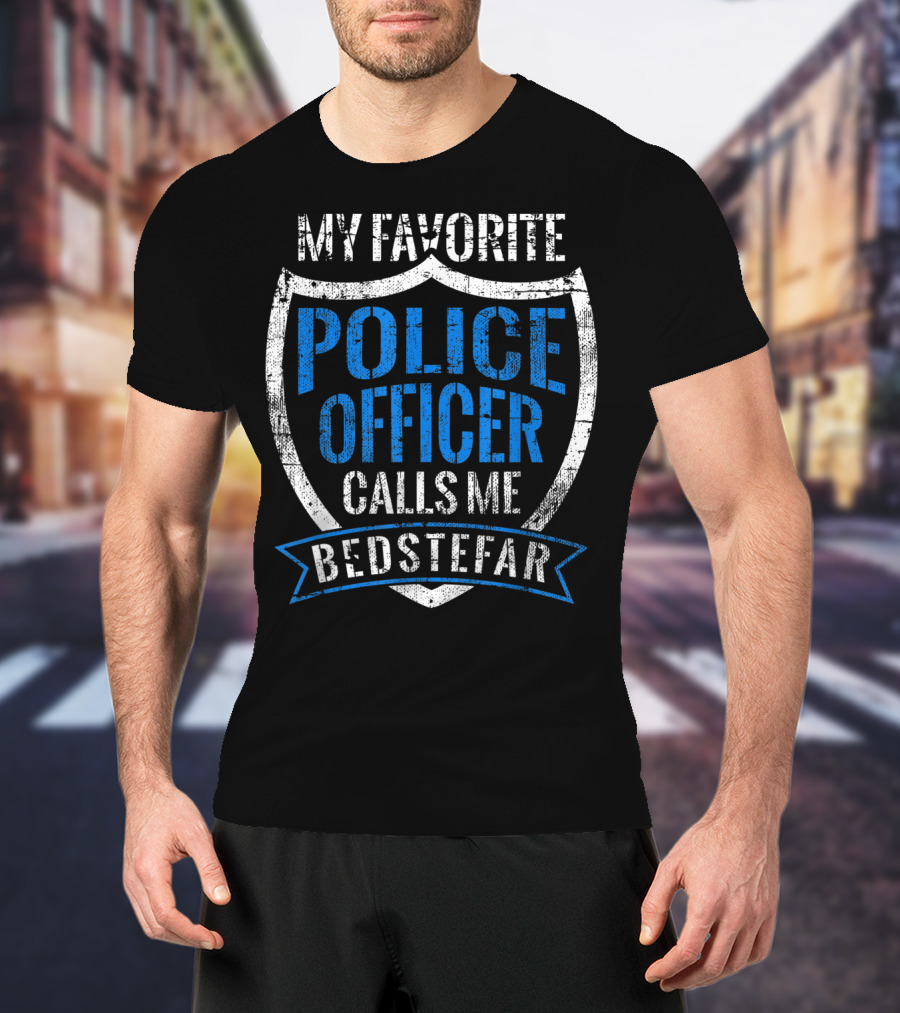 My Favorite Police Officer Calls Me Bedstefar T-Shirt