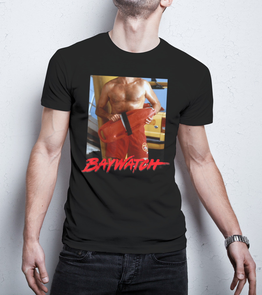Baywatch I'm Mitch Lifeguard Image T-Shirt