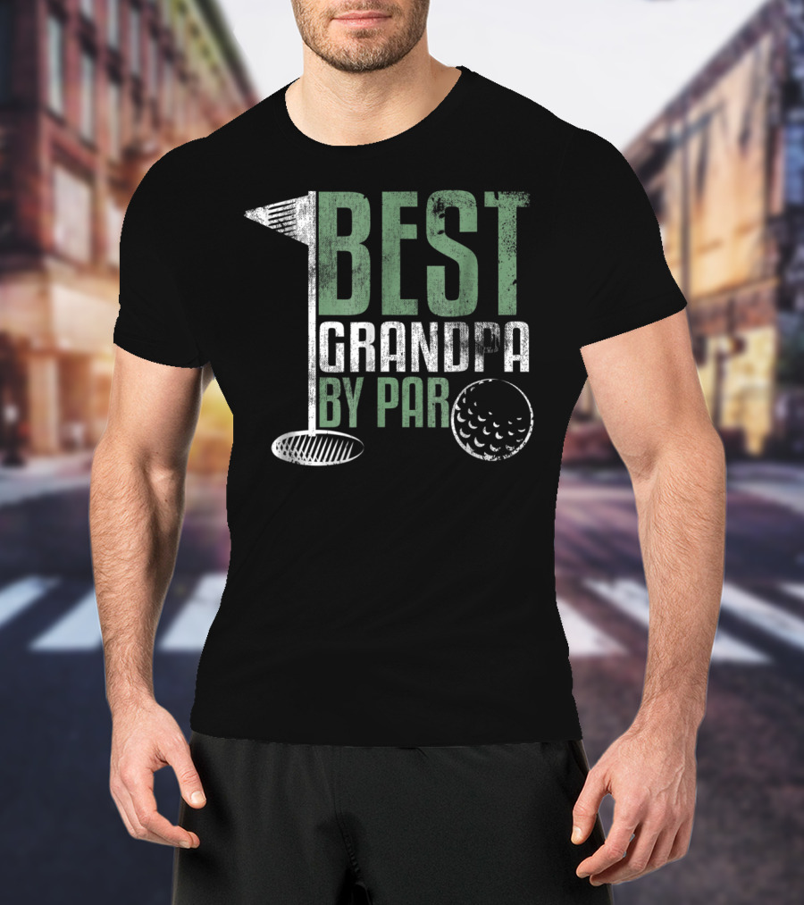 Best Grandpa By Par Father's Day Golf T-Shirt