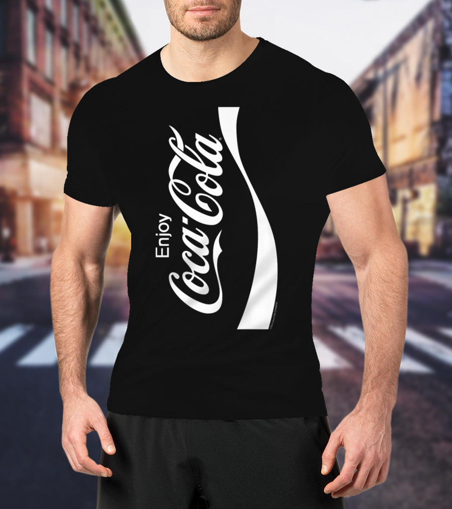 Enjoy Coca-Cola Black And White T-Shirt