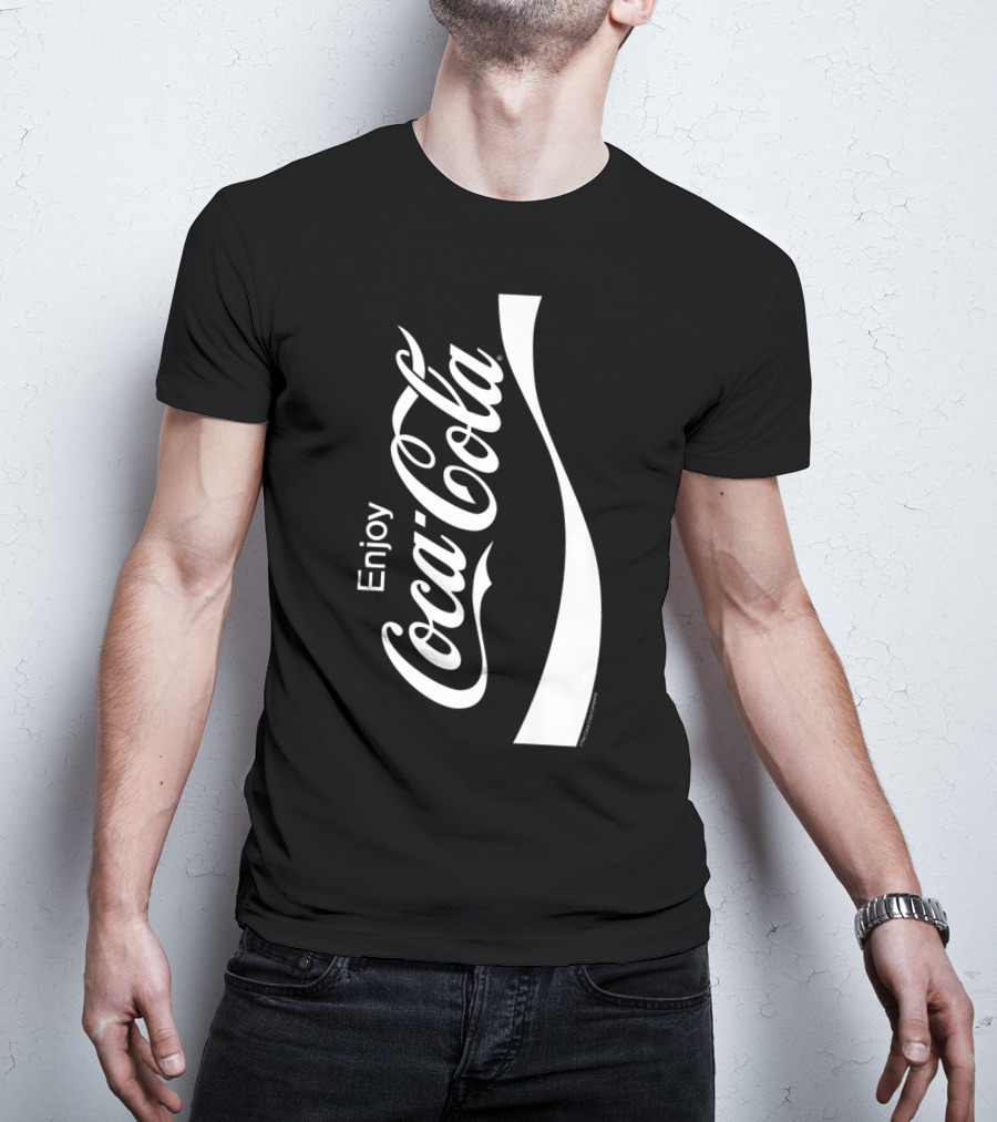 Enjoy Coca-Cola Black And White T-Shirt