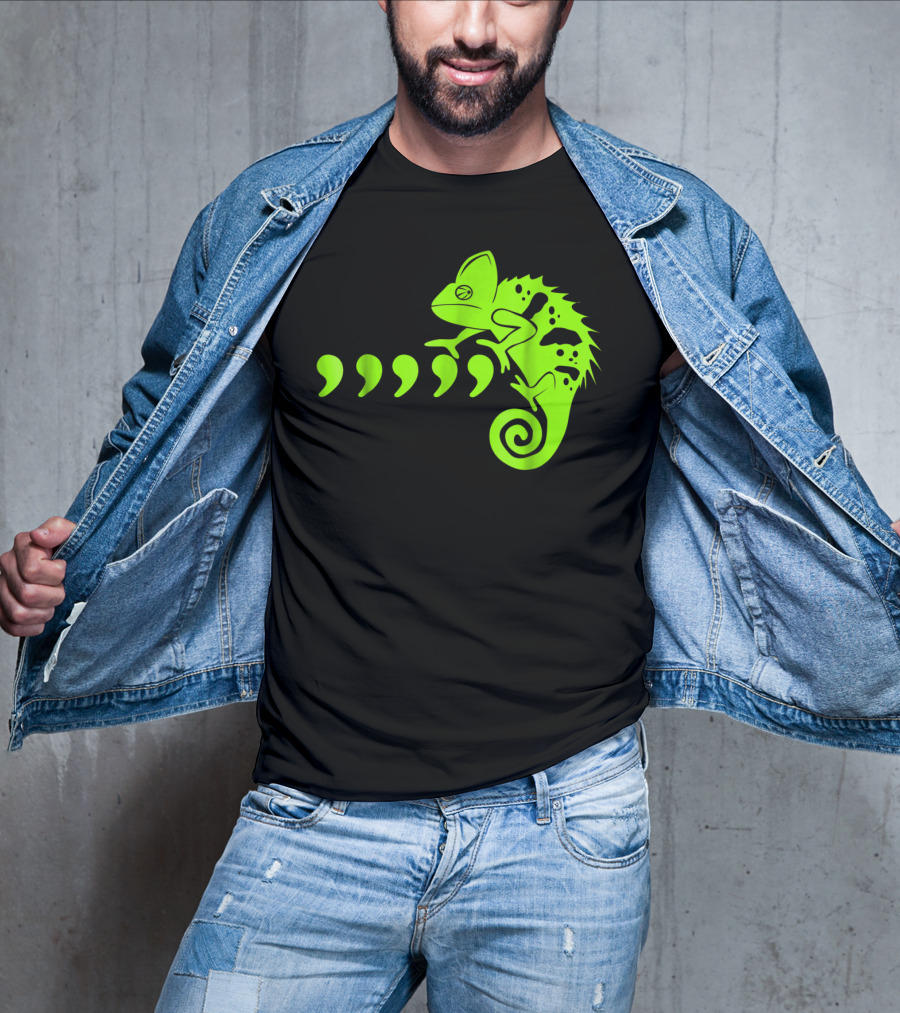 Comma Chameleon Love Country Music T-Shirt