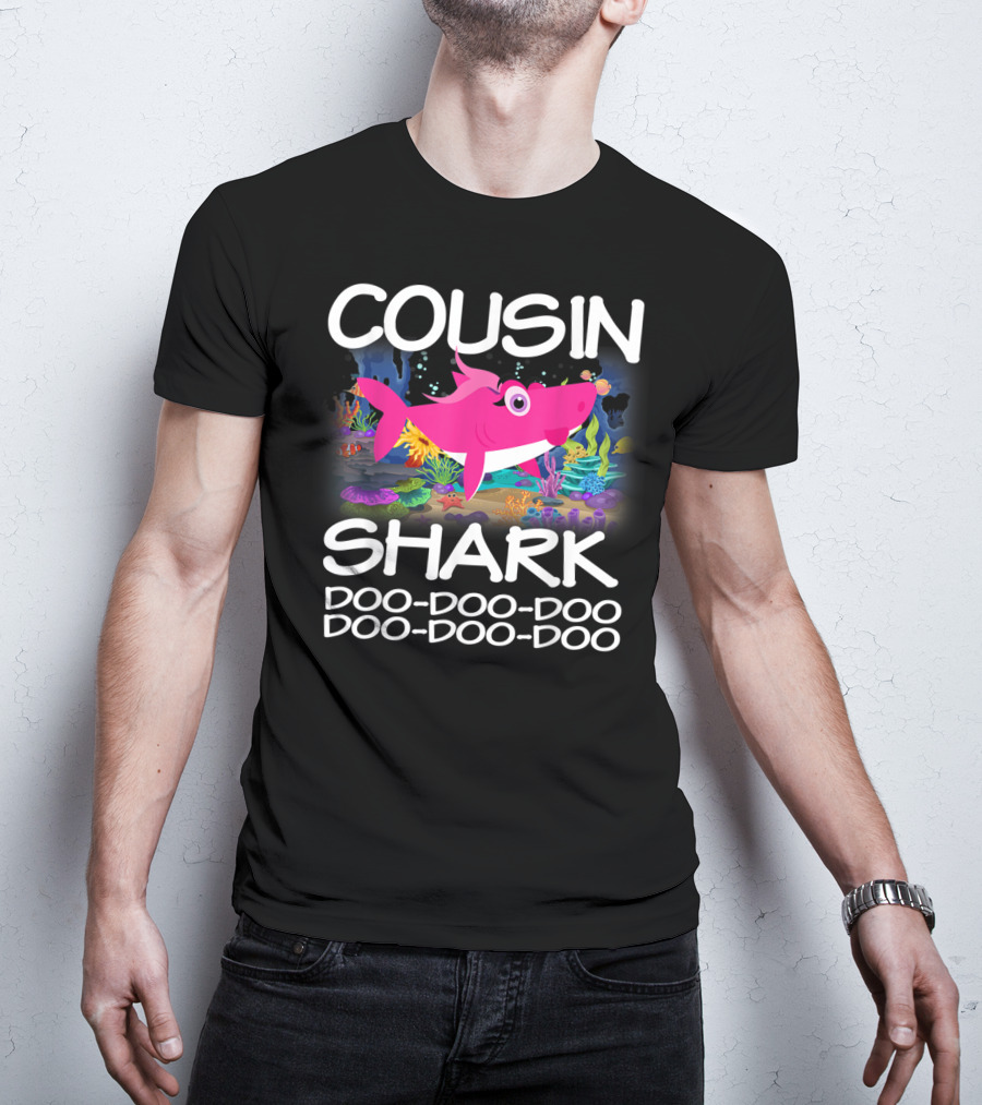 Cousin Shark Doo-Doo-Doo Matching Family Shark Mothers T-Shirt