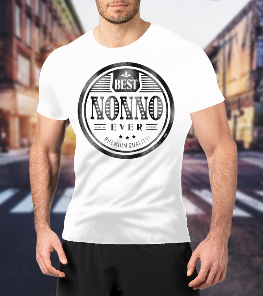 Family Father's Day Best Nonno Ever Grandfather Premium Quality T-Shirt
