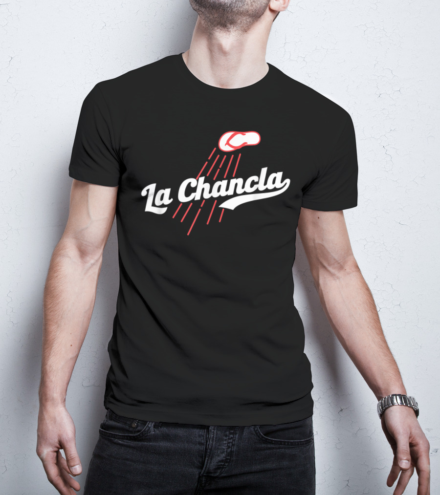 La Chancla Mexico Baseball Humor Flying Sandal T-Shirt