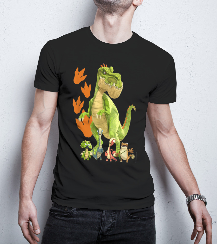 Gigantosaurus Giganto And Dino Footprints 4 Kid Dinos T-Shirt