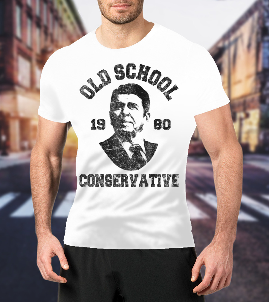 Old School Conservative 1980 Ronald T-Shirt