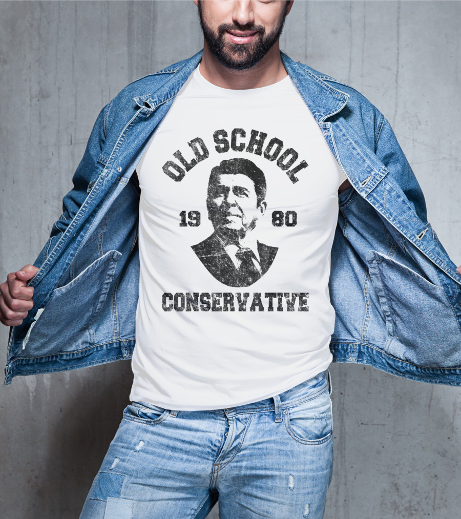 Old School Conservative 1980 Ronald T-Shirt