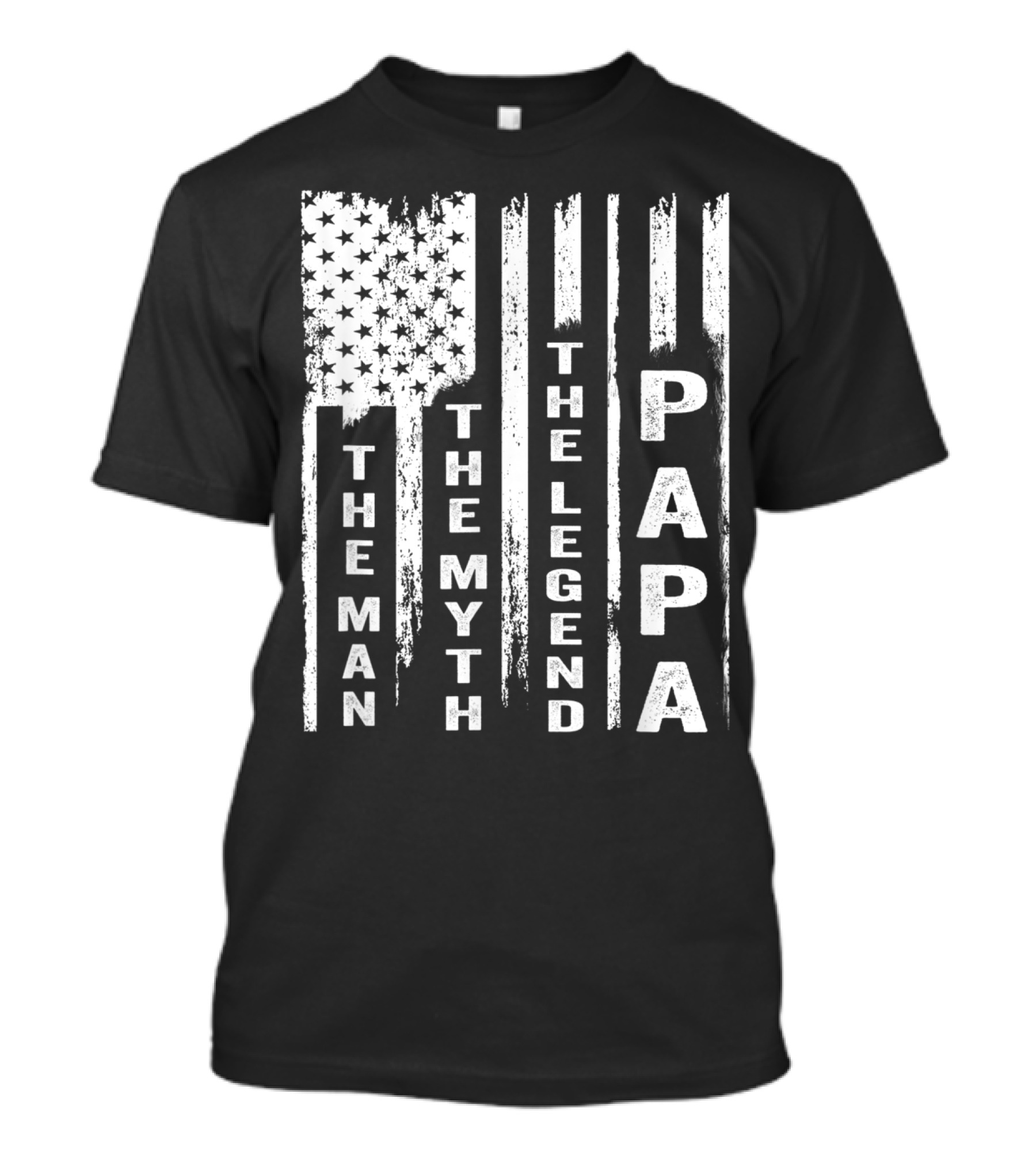 The Man The Myth The Legend Papa US Flag T-Shirt
