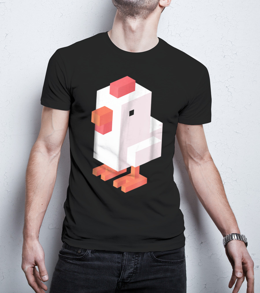 Crossy Road Chicken Pixel Art Game Character T-Shirt