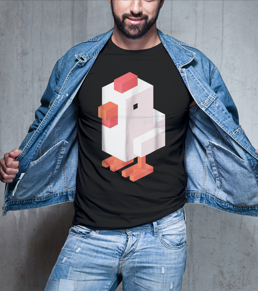 Crossy Road Chicken Pixel Art Game Character T-Shirt