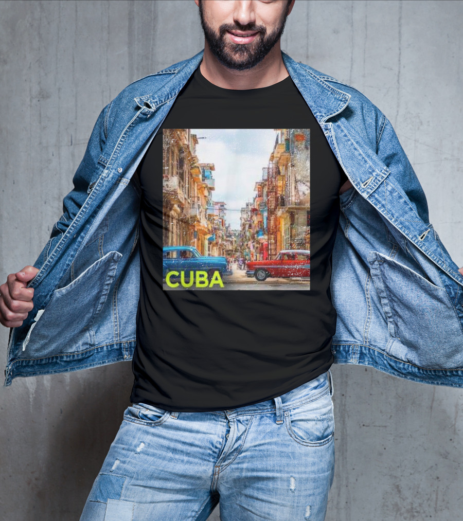Cuba Classic Car Streets T-Shirt