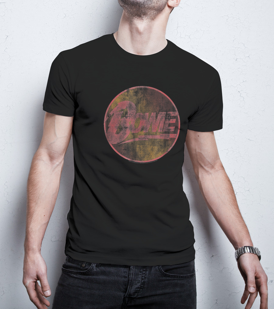 Bowie Lightning Bolt Vintage Circle T-Shirt