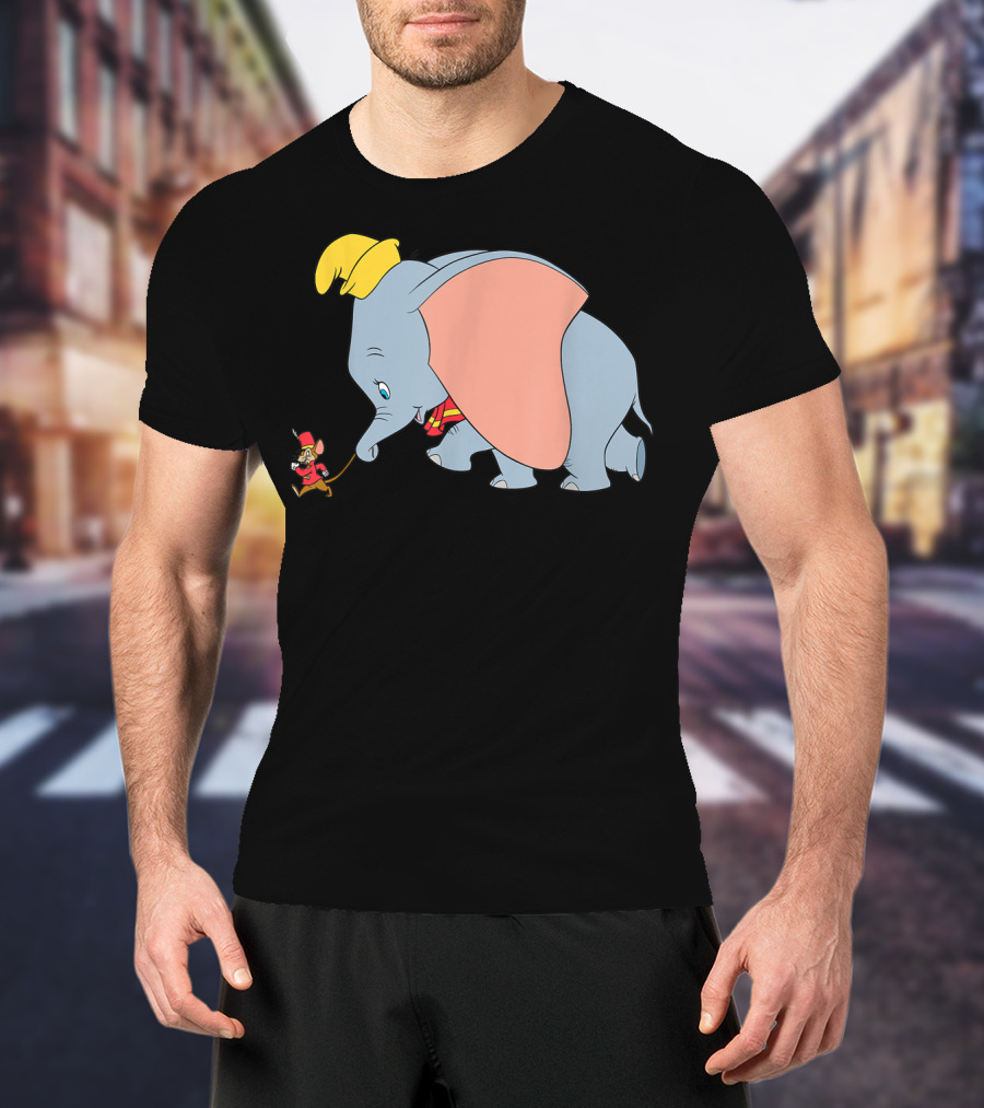 Disney Classic Dumbo Timothy Q Mouse Vintage Style Iconic Characters T-Shirt