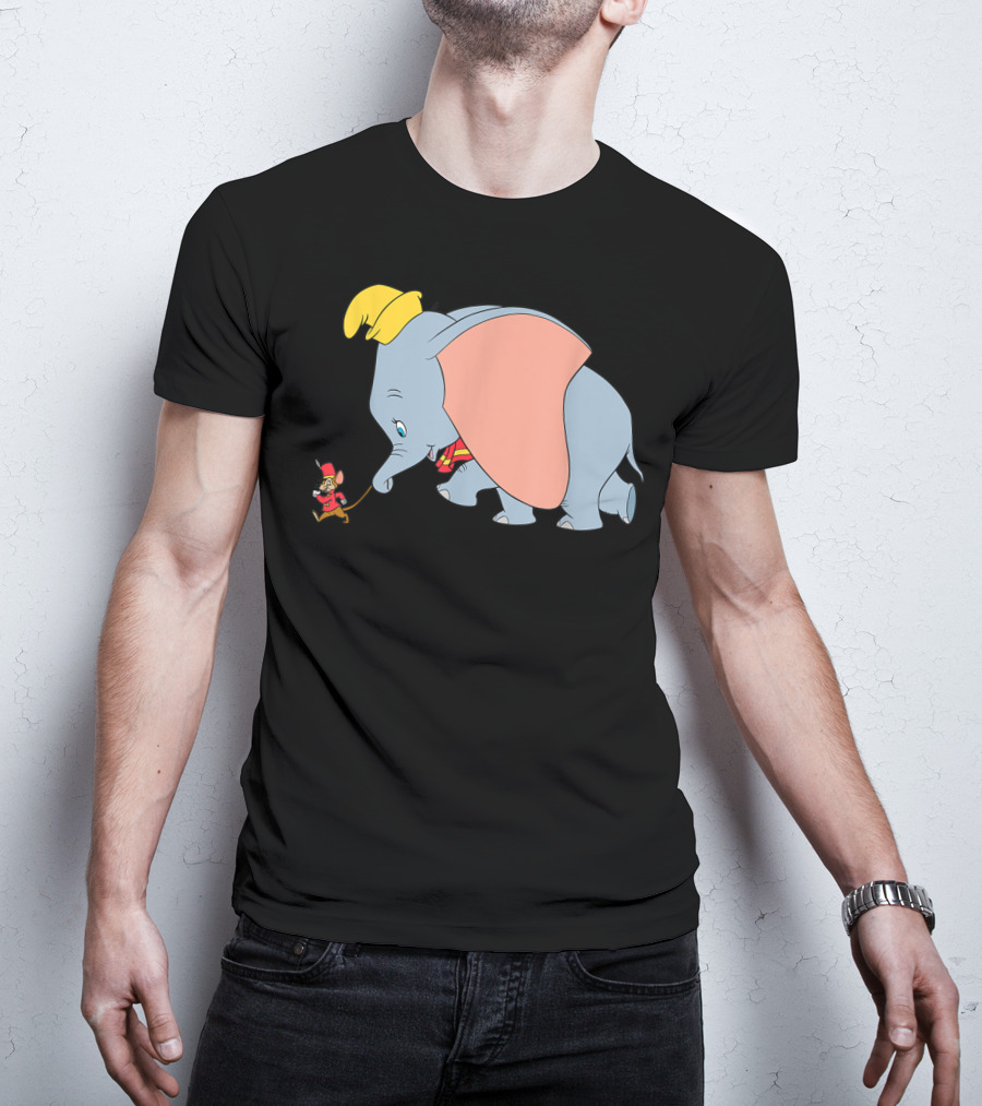Disney Classic Dumbo Timothy Q Mouse Vintage Style Iconic Characters T-Shirt