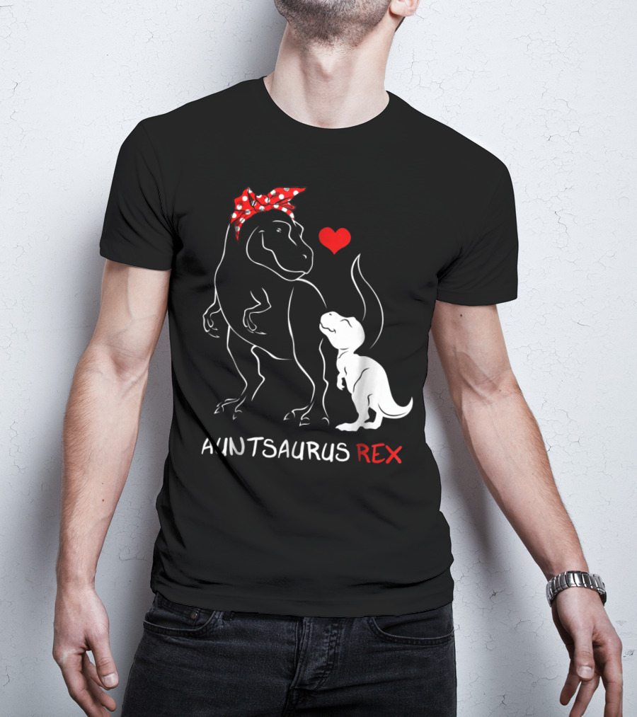 Auntsaurus Rex Dinosaur Family Love T-Shirt