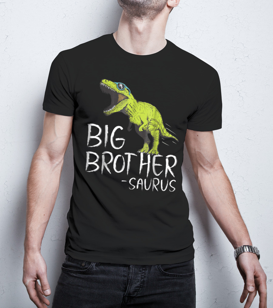 Big Brother Saurus Dinosaur With Sunglasses T-Shirt